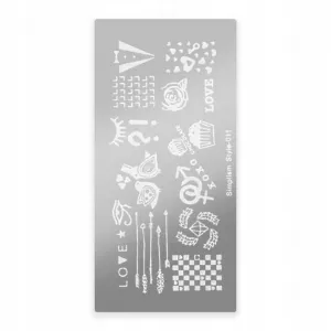 BLASZKA DO STEMPLI ZE WZORKAMI SIMPLISM STYLE 011