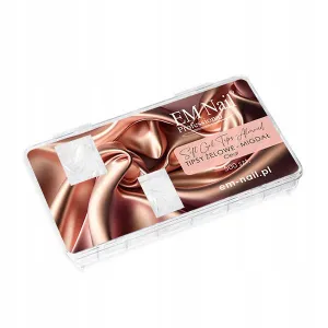 EM NAIL Tipsy żelowe migdał clear 500 szt