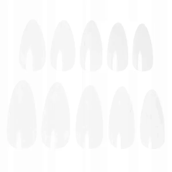 EM NAIL Tipsy żelowe migdał clear 500 szt