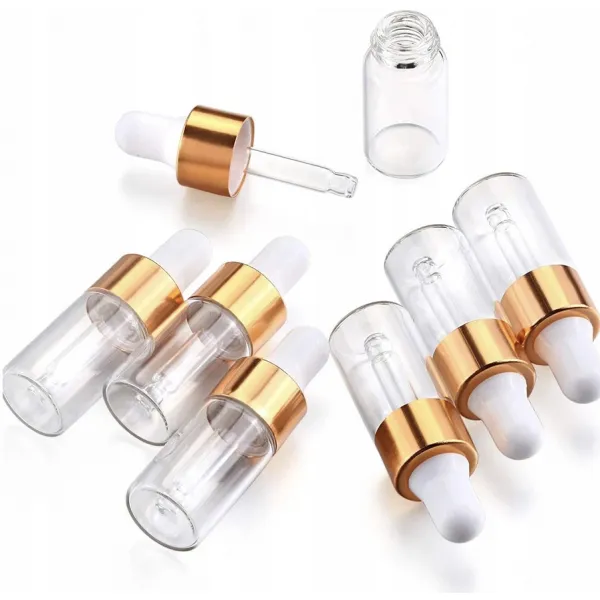 .Butelka 10 ml szklana z pipetką na serum odżywkę
