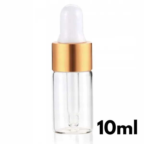 .Butelka 10 ml szklana z pipetką na serum odżywkę
