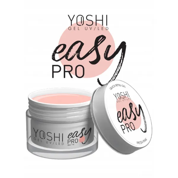 .YOSHI ŻEL EASY PRO GEL UV LED FRESH PINK 50 ML