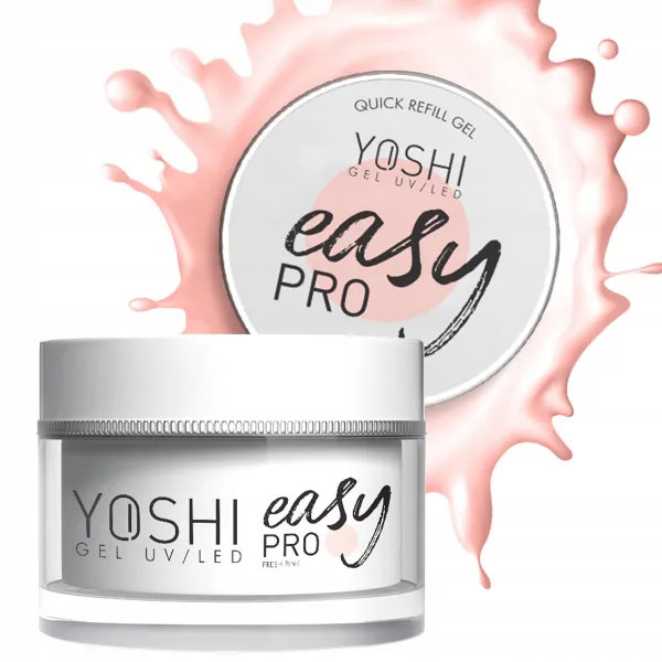 .YOSHI ŻEL EASY PRO GEL UV LED FRESH PINK 50 ML