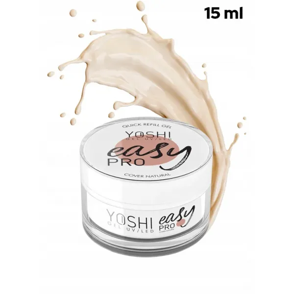 Yoshi Żel Budujący Easy Pro Cover Natural 15 ml