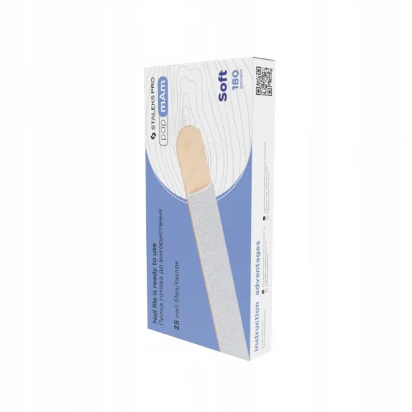 STALEKS NAKŁADKI PAPMAM SOFT BIAŁE 180 GRIT 25 SZT
