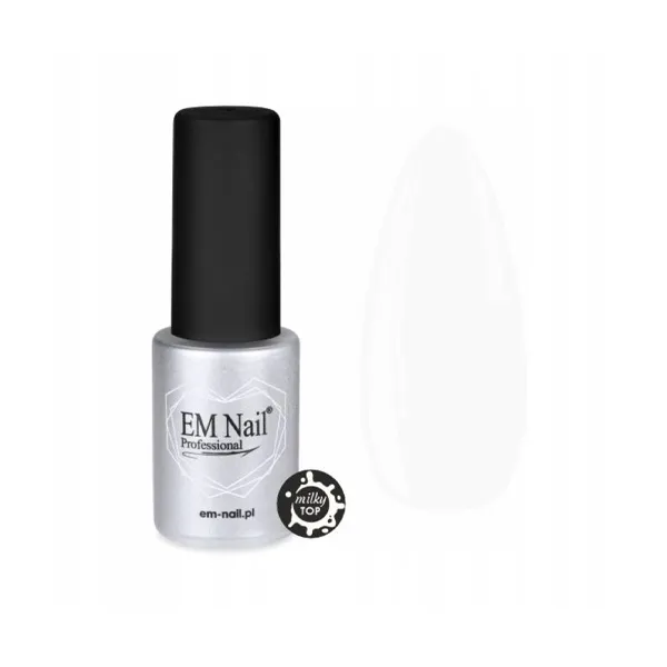 EM Nail Top No Wipe Milky 6 ml