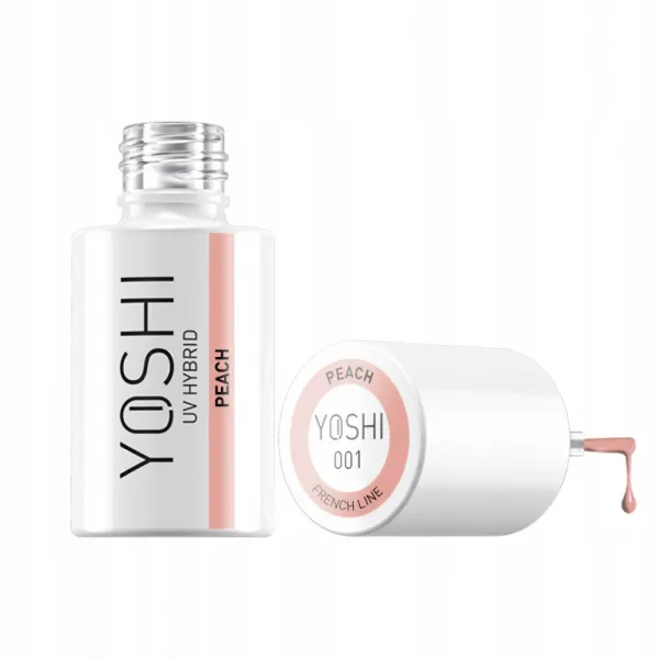 Yoshi Lakier Hybrydowy French Line 001 Peach 6 ml