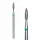 Staleks Frez Diamentowy Płomyk Zielony 2,1/8 mm