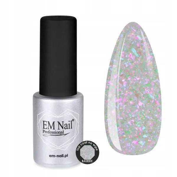 Em Nail Top Coat No Wipe Barbie 6 ml