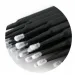 Mikro aplikatory 100 szt 1,5x4 mm Czarne Pacynka