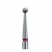 .Staleks Frez Diamentowy Kulka Czerwona FA01R025