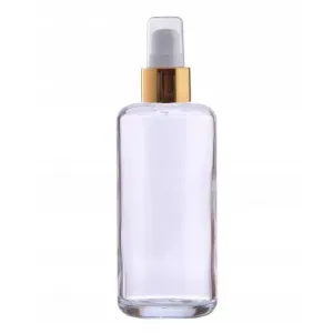 .Butelka 200 ml, szkło, złota pompka