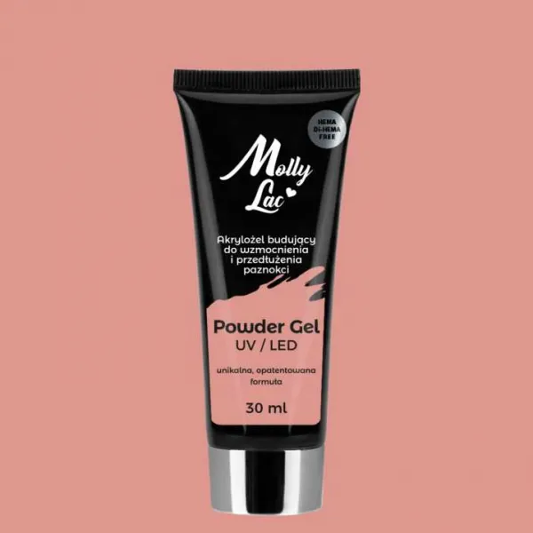 .POWDER GEL AKRYLOŻEL BUDUJĄCY MOLLYLAC PUDDING 30 ML NR 08