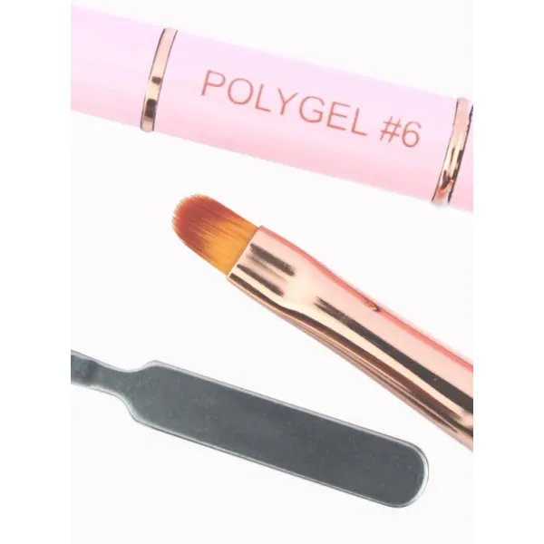 Yoshi Pędzelek Okrągły Polygel Dwustronny Nr 6