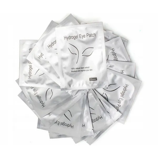 PŁATKI POD OCZY ŻELOWE SREBRNE HYDROGEL 100 SZT/50 PAR