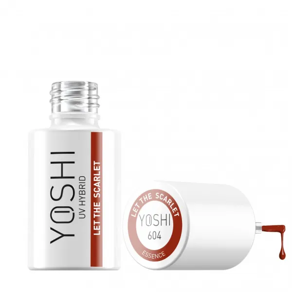 Yoshi lakier hybrydowy 6 ml Essence 604 Let The Scarlet