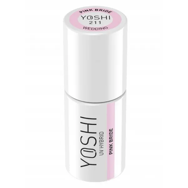 Yoshi Lakier Hybrydowy 6 ml Wedding 211 Pink Bride