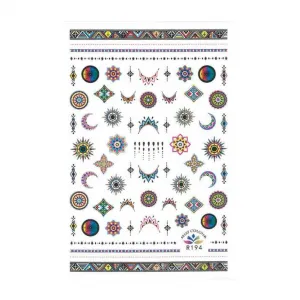 Naklejki do paznokci cienkie ornamenty R194