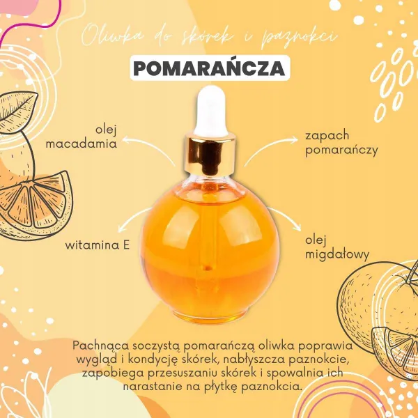 Oliwka Do Skórek Orange Pomarańcza 75 ml