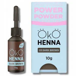 Henna pudrowa do brwi OkO #03 dark brown 10g