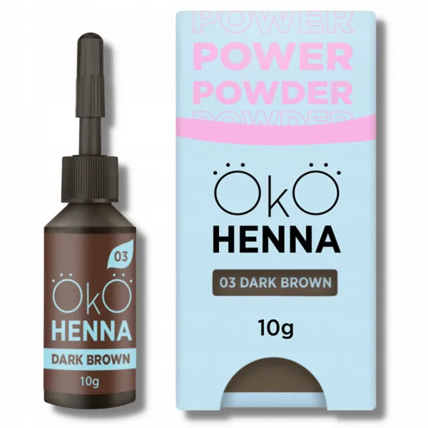 Henna pudrowa do brwi OkO #03 dark brown 10g