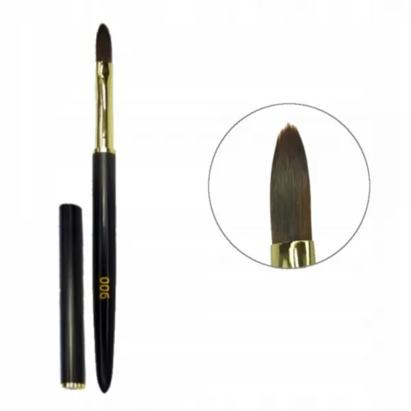 Fox Pędzelek Nail Art Brush 006 Round Duży Akrylożelowy