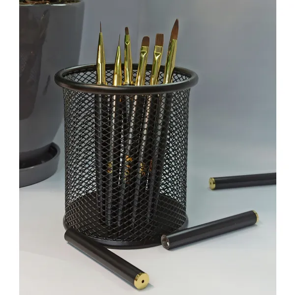 Fox Pędzelek Nail Art Brush 006 Round Duży Akrylożelowy