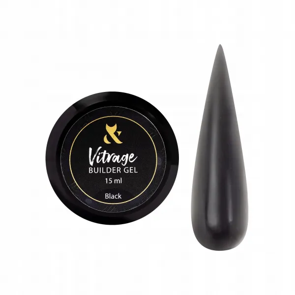 Fox Vitrage Builder Gel Black 15 ml