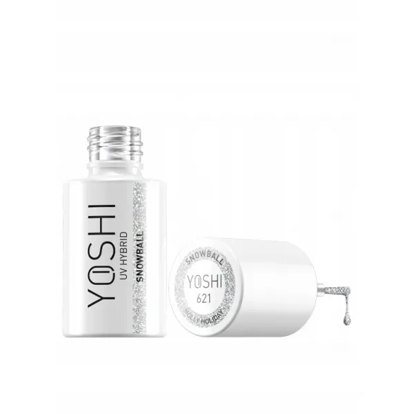 Yoshi Lakier Hybrydowy Holly Holiday Nr 621 Snowball 6 ml