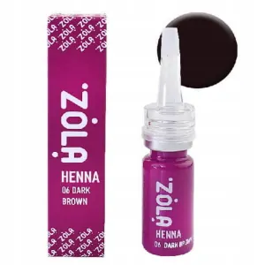 Zola Henna Pudrowa Do Brwi Nr 06 Dark Brown 10 g