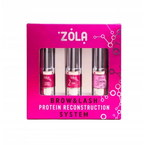 ZOLA zestaw do laminowania brwi rzęs Zola Protein Reconstruction System