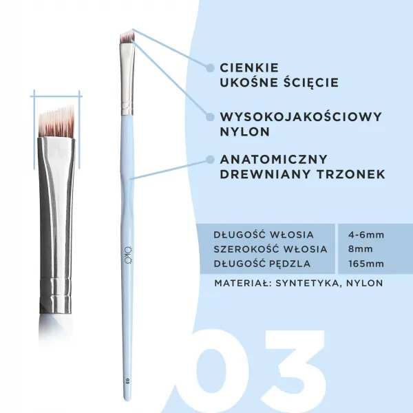 Oko Zestaw Pędzli Flawless Brushes Flawless Brows 3 szt