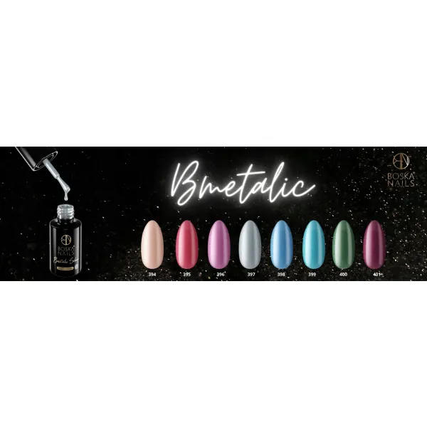Boska Nails Lakier Hybrydowy Nr 394 Bmetalic Cream 6 ml