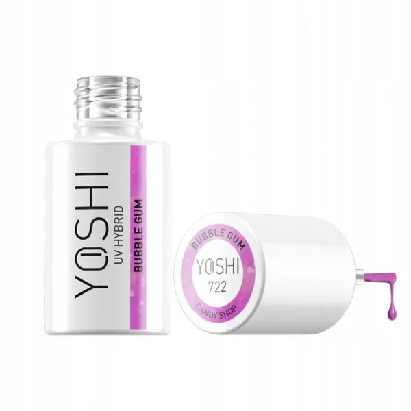 Yoshi Lakier Hybrydowy Candy Shop 722 Bubble Gum 6 ml