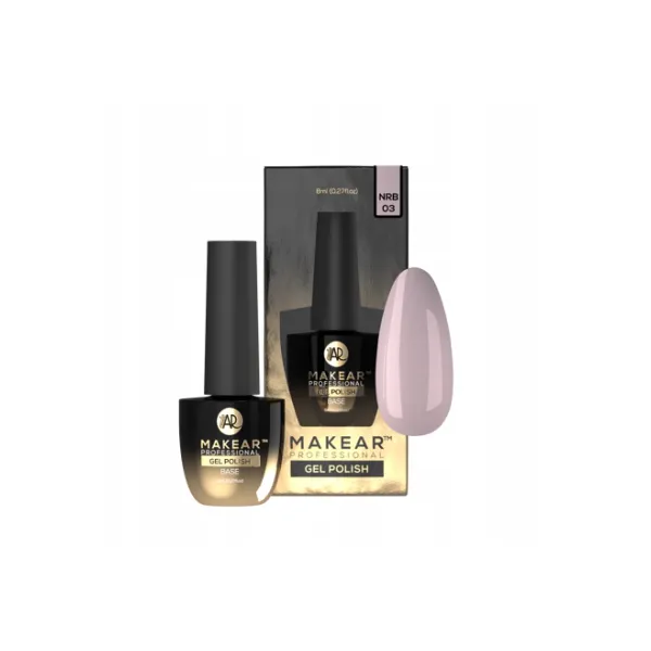 Makear Nude Rubber Base Dark Beige 8 ml