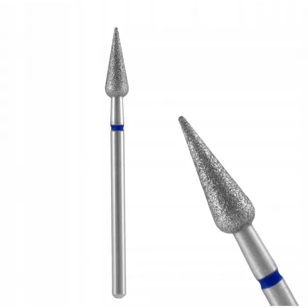 Staleks Frez Diamentowy Gruszka Niebieski 4/12 mm