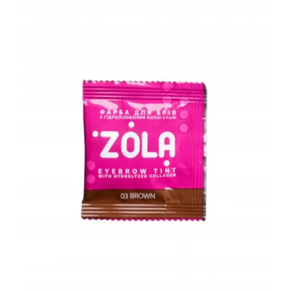 Zola Farbka + Oxidant Do Brwi w Saszetce 03 Brown