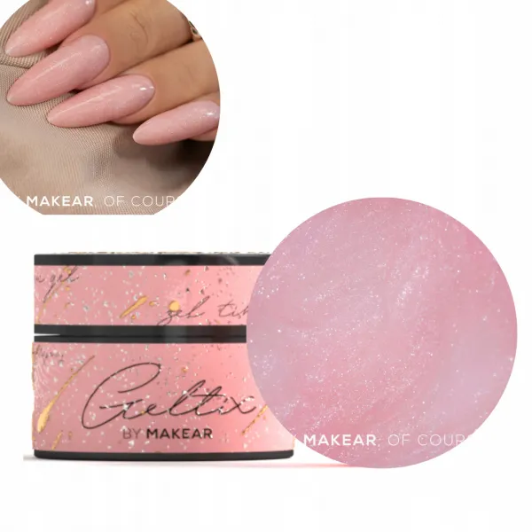 Makear Geltix Shine Thixotrope Builder Gel Żel Rose Shine GT06 15 ml