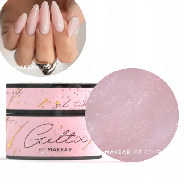 Makear Geltix Shine Thixotrope Builder Gel Żel Pink Shine GT05 15 ml