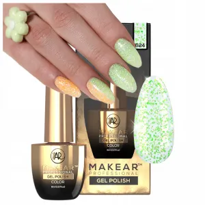Makear Gel Polish lakier hybrydowy 8ml 624 Optimism Zielony Brokat DAISY