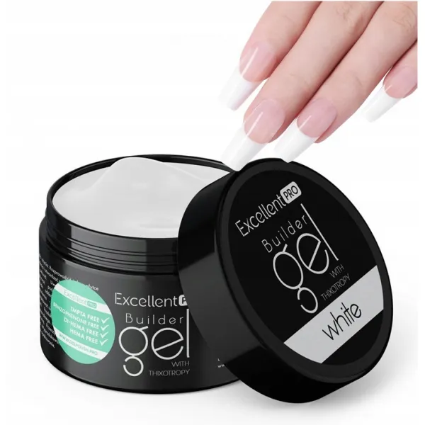 Excellent PRO Builder gel with thixotropy white 50g