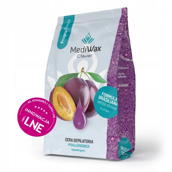 Clavier Mediwax Wosk Do Depilacji Plum 1000 g