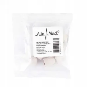 Allemed Kapturki Do Pedicure 10 mm 240 grit Białe