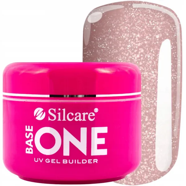 Silcare Gel Base One Shimmer Peach 50g