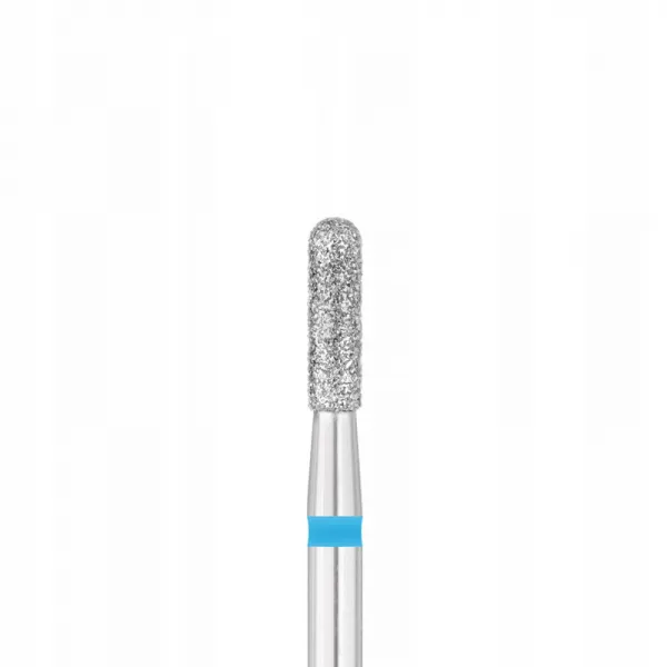 Exo Frez Diamentowy Walec Zaokrąglony Niebieski 2,3 mm