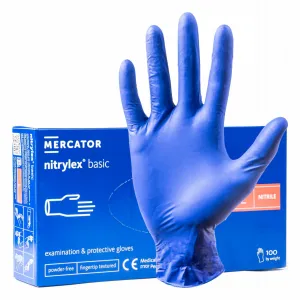 Mercator Rękawiczki Nitrylowe L Dark Blue 100 szt/50 par