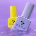DNKa Top Hybrydowy z cekinami drobinkami fioletowe No Wipe 12ml Bubble