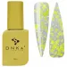 DNKa Top Hybrydowy z cekinami drobinkami zółte No Wipe 12ml sorbet