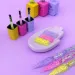 DNKa' Top No Wipe z Różowymi Cekinami Sakura 12 ml