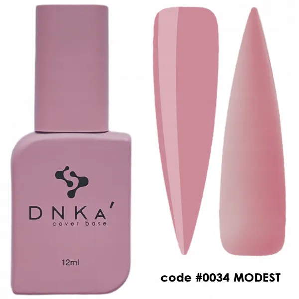 DNKa Cover Base 12 ml, 0034 MODEST naturalny kolor